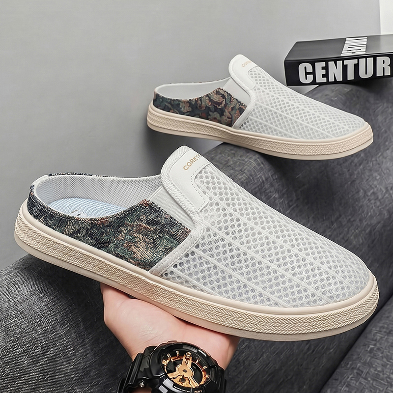 Summer men's perforated mesh s - Outdoor Sports Leisure ulasan dan harga