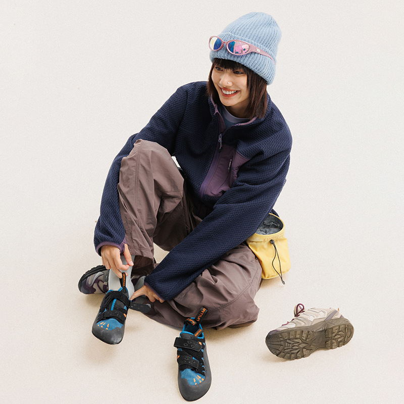 Autumn Winter Polar Fleece Wav - Outdoor Sport Coat ulasan dan harga