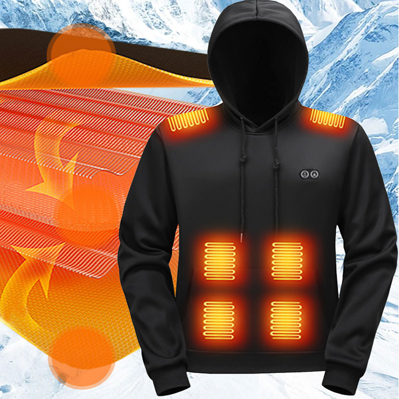 17 Zone Heating Hoodie Sweatsh - Outdoor Sport Coat ulasan dan harga