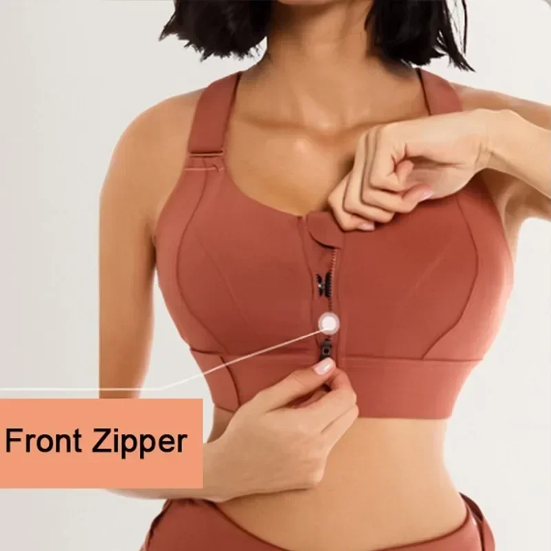 Front Zipper Women Sports Bra  - Trail Running Vest ulasan dan harga